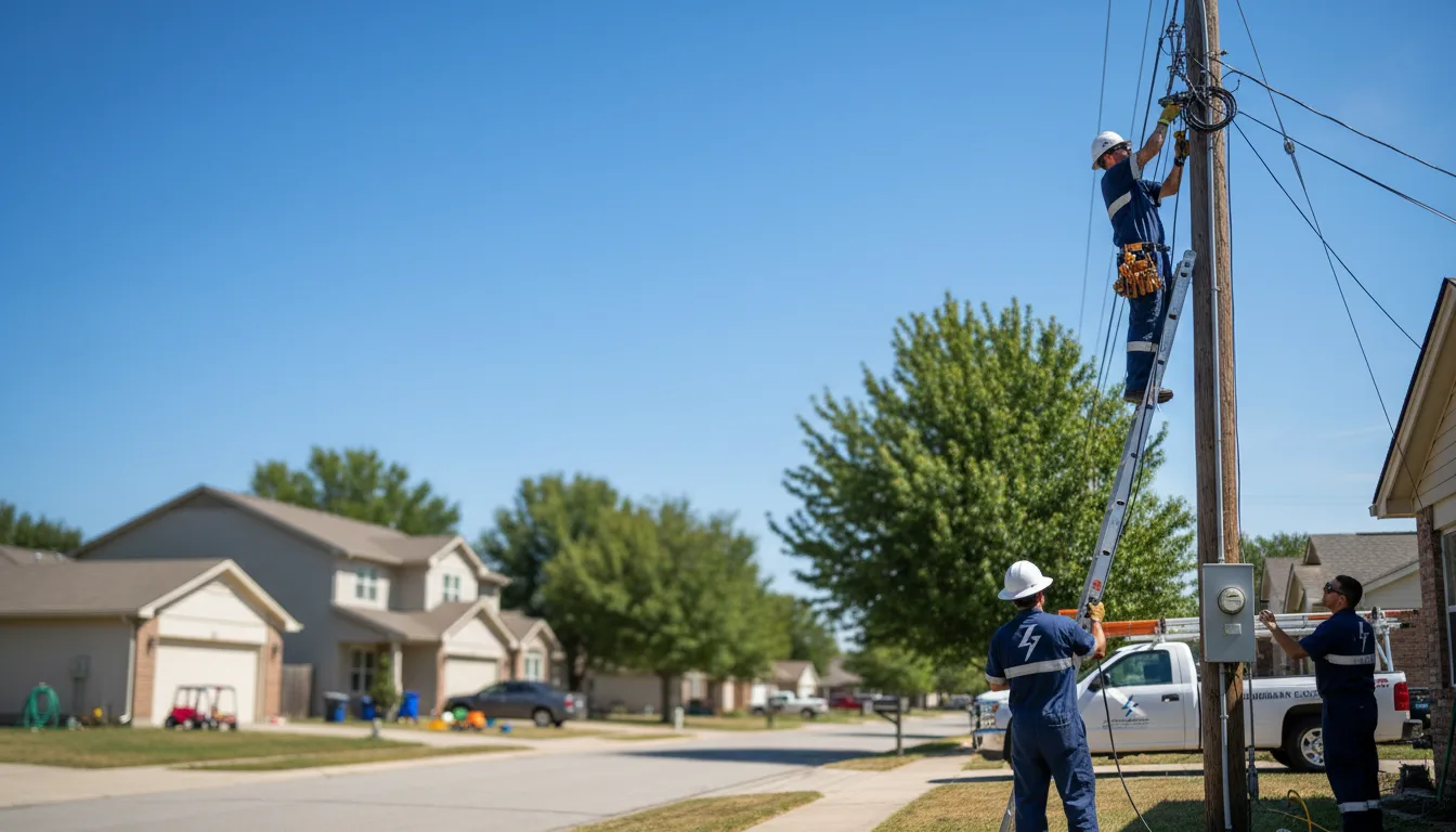 Residential electrician providing installation services in Newark, AR